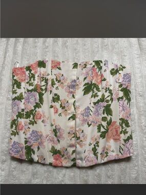 Zara floral corset top